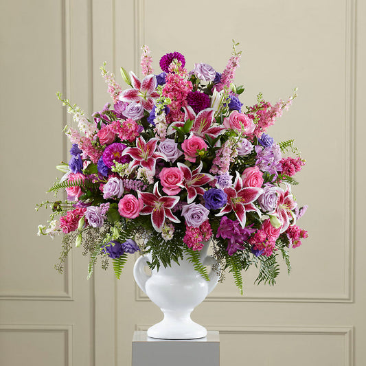 Peaceful Tribute Arrangement –  The Owls Nest Florist, Clover SC