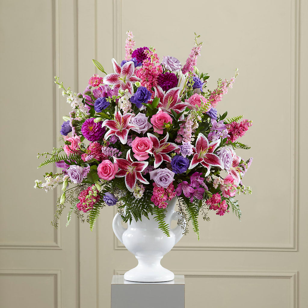 Peaceful Tribute Arrangement –  The Owls Nest Florist, Clover SC