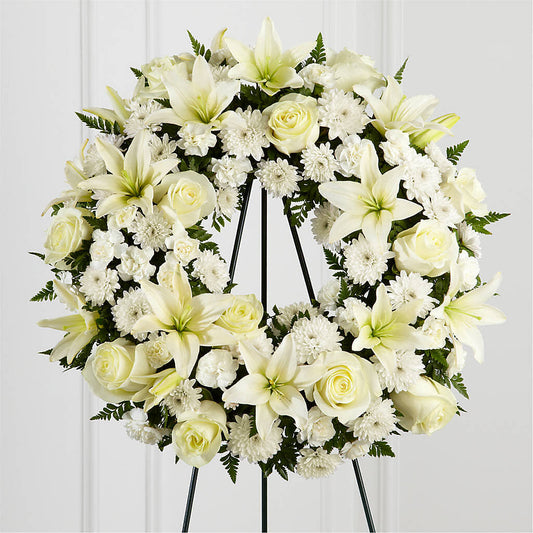 Treasured Tribute Wreath –  The Owls Nest Florist, Clover SC