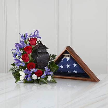Patriotic Tribute Arrangement –  The Owls Nest Florist, Clover SC