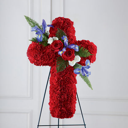 Faithful Hero Floral Cross –  The Owls Nest Florist, Clover SC