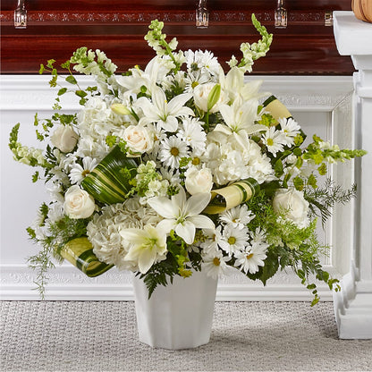 Thoughts of Tranquility Floor Basket –  The Owls Nest Florist, Clover SC