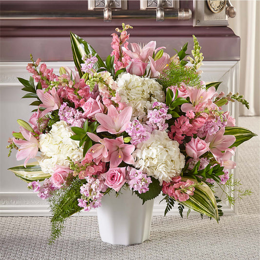 Simply Serene Floor Basket –  The Owls Nest Florist, Clover SC