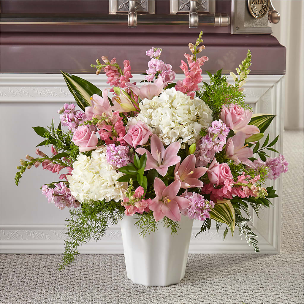 Simply Serene Floor Basket –  The Owls Nest Florist, Clover SC