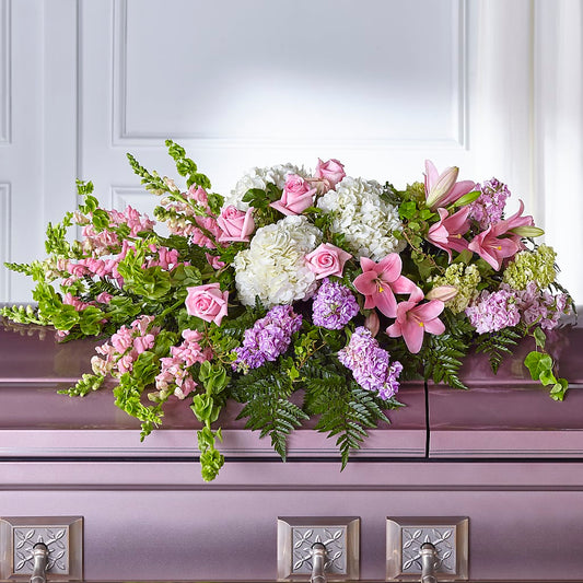 Life's Gratitude Casket Spray –  The Owls Nest Florist, Clover SC