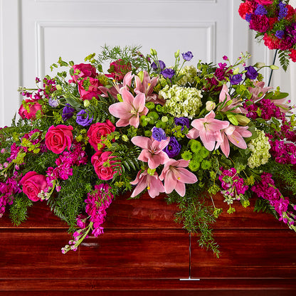 Radiant Tribute Casket Spray –  The Owls Nest Florist, Clover SC