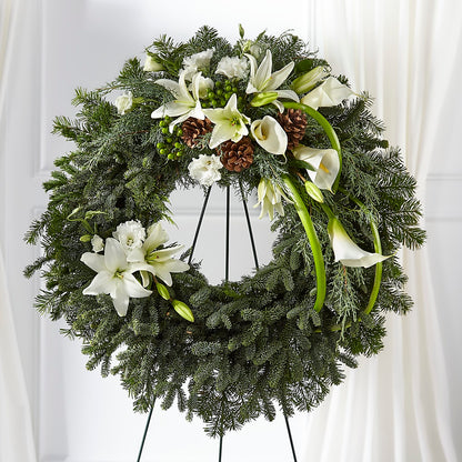 Greens of Hope Wreath –  The Owls Nest Florist, Clover SC