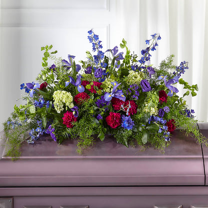 Always Treasured Casket Spray –  The Owls Nest Florist, Clover SC