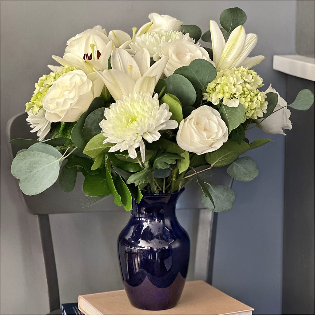 Snowy Dreams Bouquet –  The Owls Nest Florist, Clover SC