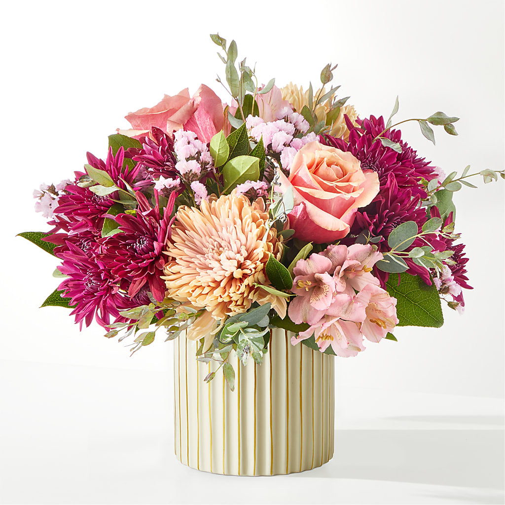 Berry Cobbler Bouquet with Ivory Vase –  The Owls Nest Florist, Clover SC