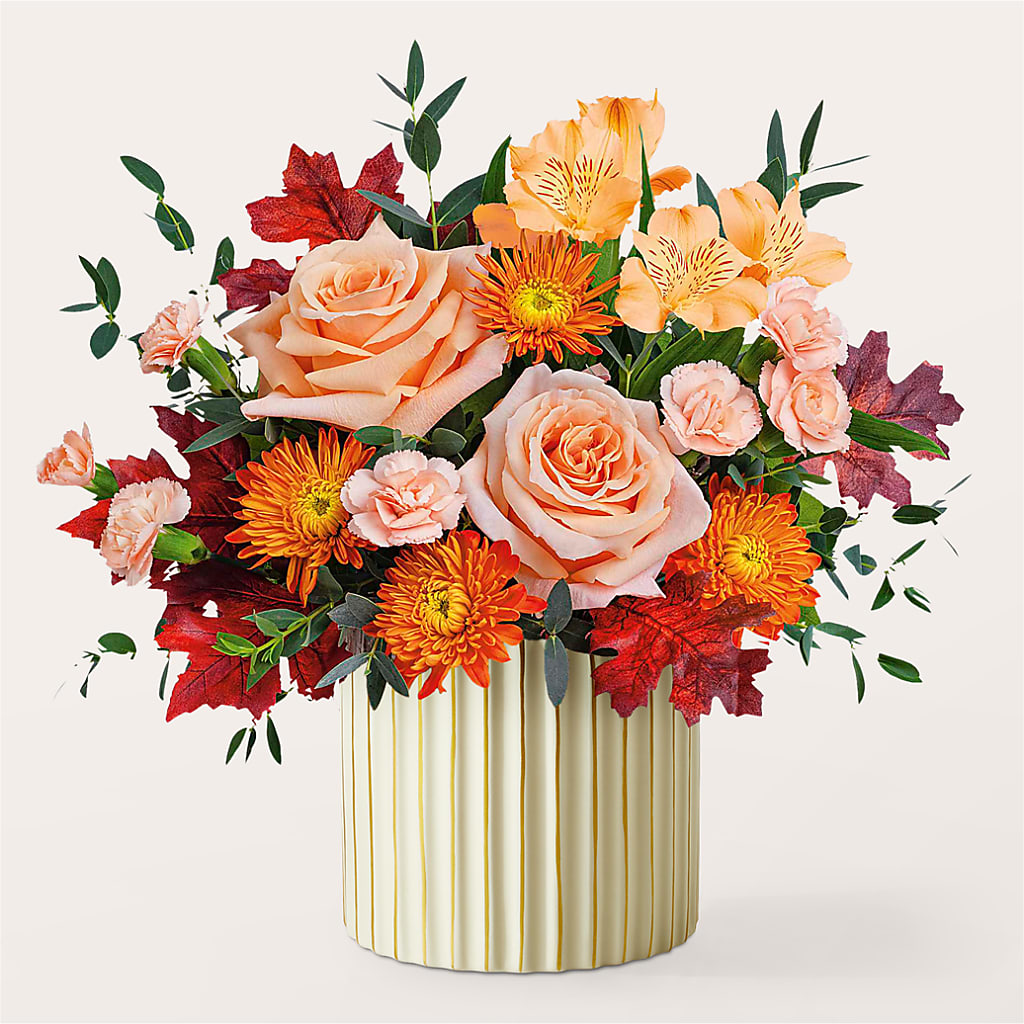 Spiced Latte Bouquet with Ivory Vase –  The Owls Nest Florist, Clover SC