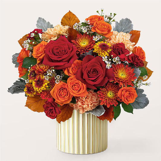 Merlot Bouquet with Ivory Vase –  The Owls Nest Florist, Clover SC
