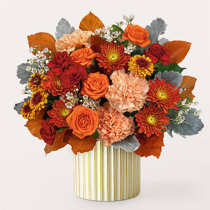 Merlot Bouquet with Ivory Vase –  The Owls Nest Florist, Clover SC