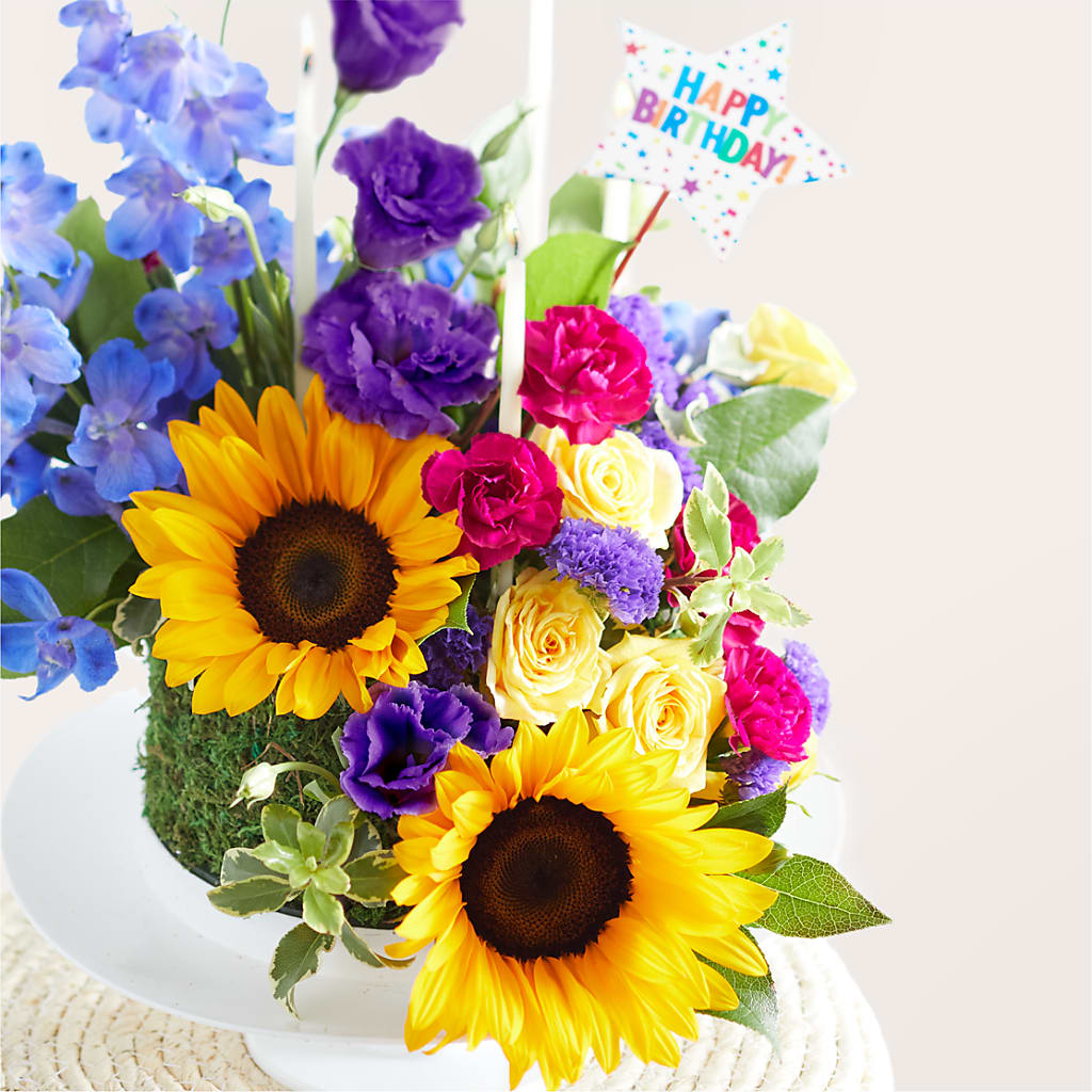 Star of the Day Floral Cake –  The Owls Nest Florist, Clover SC