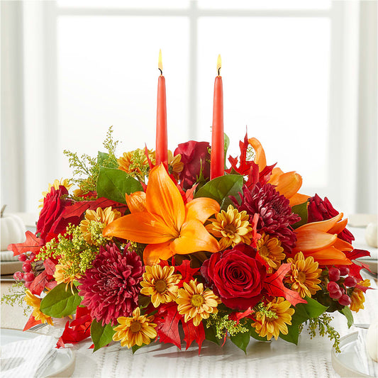 Autumn's Embrace Centerpiece –  The Owls Nest Florist, Clover SC