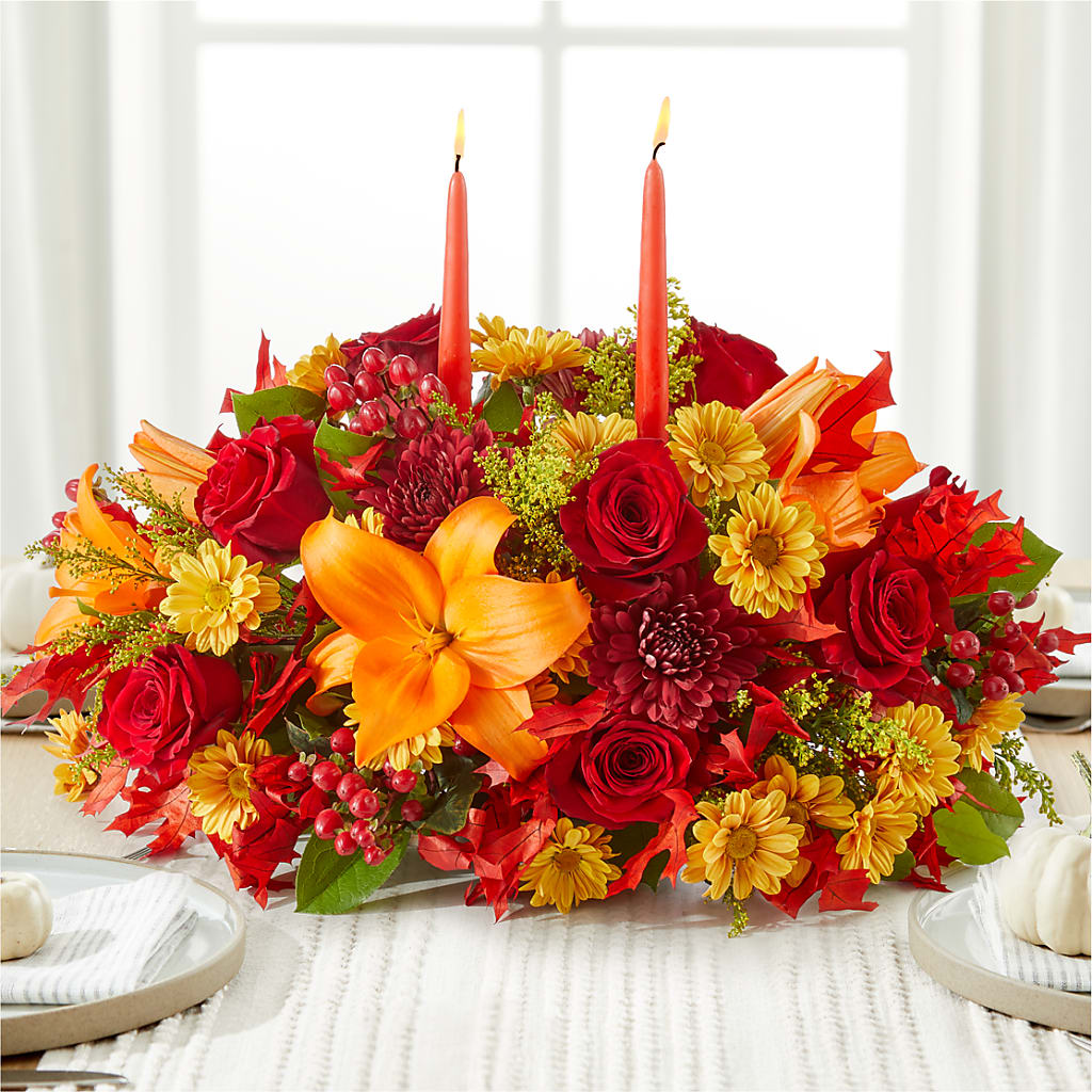 Autumn's Embrace Centerpiece –  The Owls Nest Florist, Clover SC