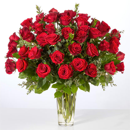 Forever Yours Fifty Stem Red Rose Bouquet –  The Owls Nest Florist, Clover SC